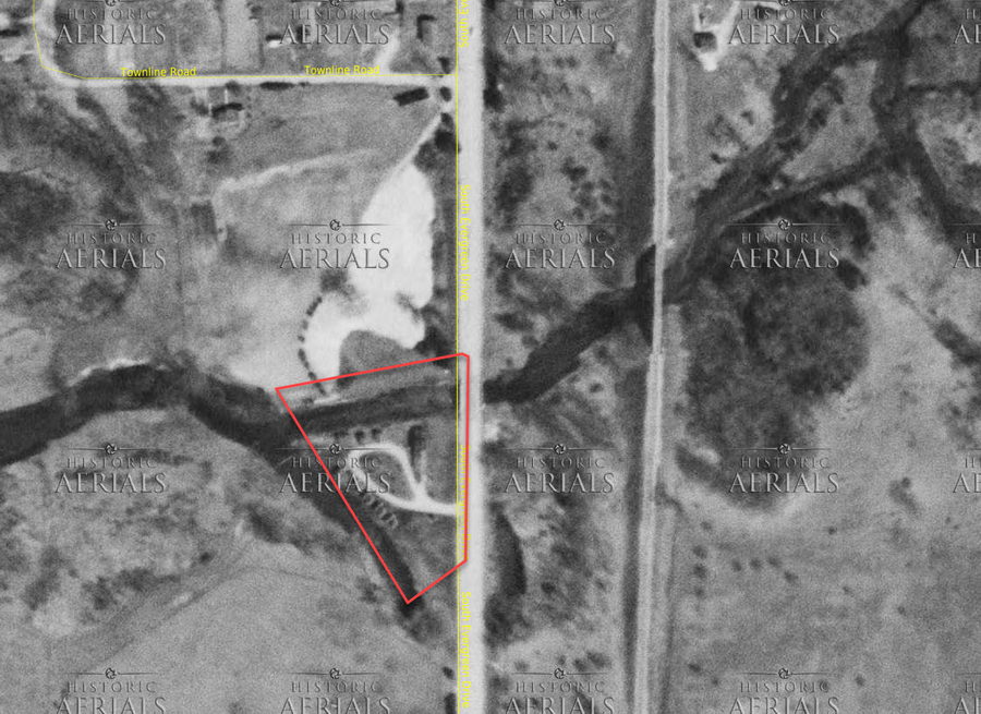 Ryans Cabins - 1955 Aerial
